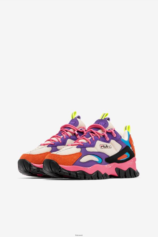 Ecru/Caro/ELPP حذاء Ray Tracer TR 2 Fila للسيدات BX00H41350 بيج فاتح/كارو/elpp FILA