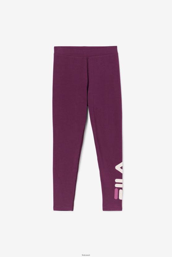 Elora Leggings Fila نبيذ العنب/مجففات/أحمر الشفاه BX00H41736 نبيذ العنب/مجففات/أحمر الشفاه FILA