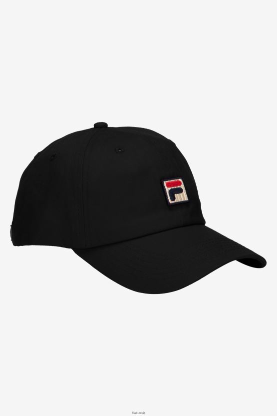 قبعة بيسبول مطرزة على شكل حرف F باللون الأسود BX00H41001 أسود FILA