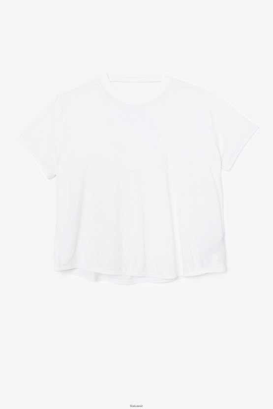 فيلا بيضاء بأكمام قصيرة من Fi-Lux BX00H41920 أبيض FILA