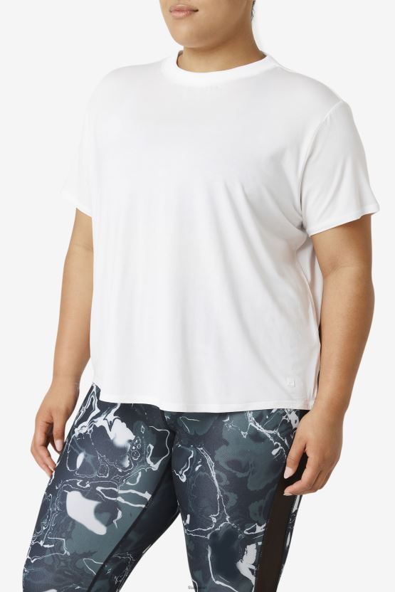 فيلا بيضاء بأكمام قصيرة من Fi-Lux BX00H41920 أبيض FILA