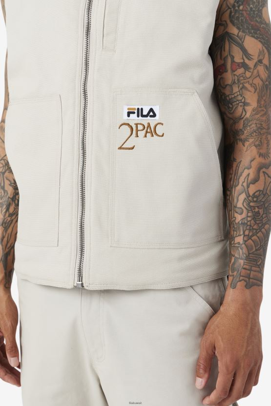 حمامة / سترة سوداء Fila 2pac BX00H4777 حمامة / أسود FILA