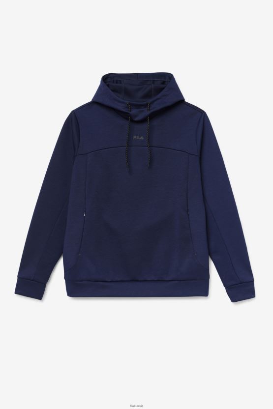 معطف / ​​سترة بغطاء رأس Fila Aadheen باللون الأسود BX00H4465 معطف / ​​أسود FILA