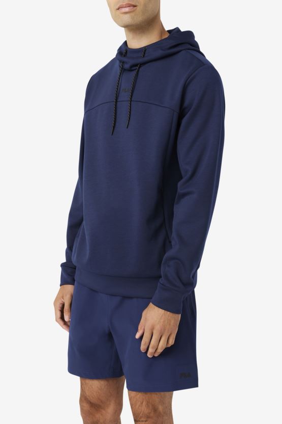 معطف / ​​سترة بغطاء رأس Fila Aadheen باللون الأسود BX00H4465 معطف / ​​أسود FILA