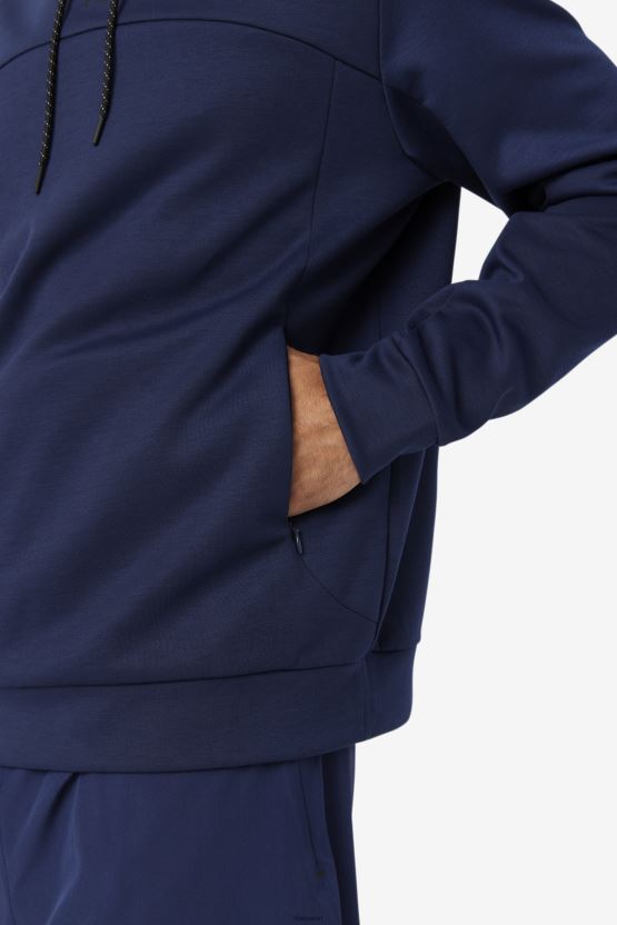 معطف / ​​سترة بغطاء رأس Fila Aadheen باللون الأسود BX00H4465 معطف / ​​أسود FILA
