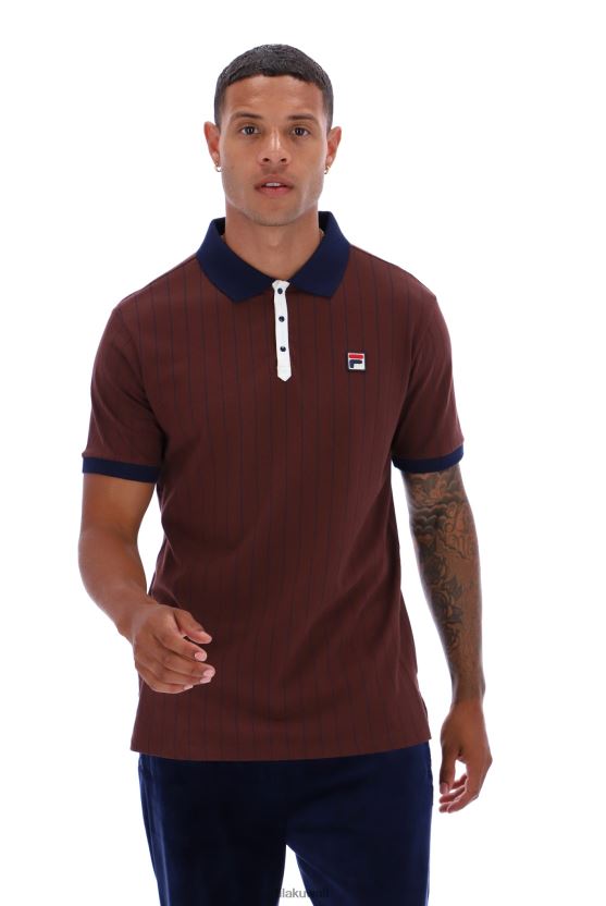 قميص بولو عصري مخطط كلاسيكي من Fila BB1 BX00H43315FILA