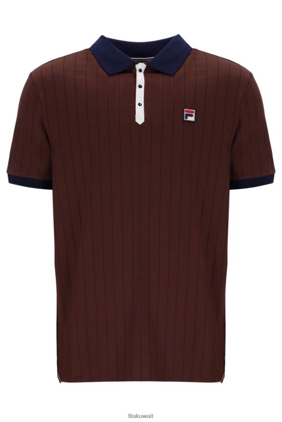 قميص بولو عصري مخطط كلاسيكي من Fila BB1 BX00H43315FILA