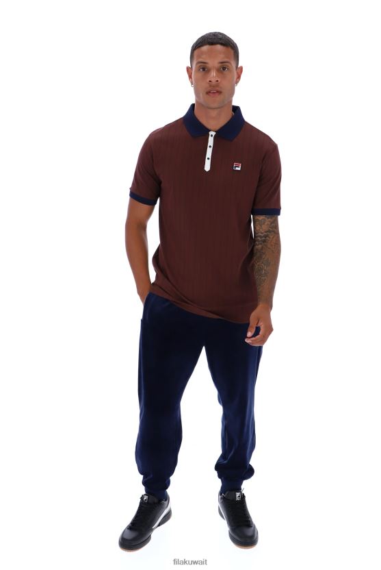 قميص بولو عصري مخطط كلاسيكي من Fila BB1 BX00H43315FILA