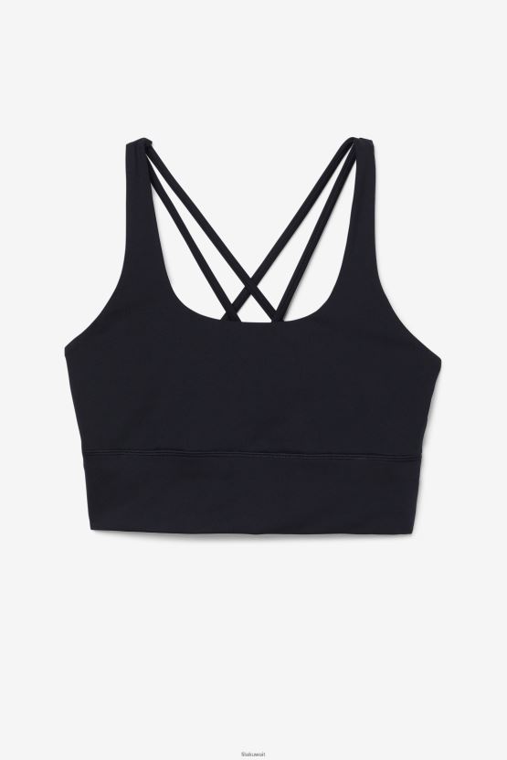 حمالة صدر متقاطعة من الخلف باللون الأسود من Fila BX00H41792 أسود FILA