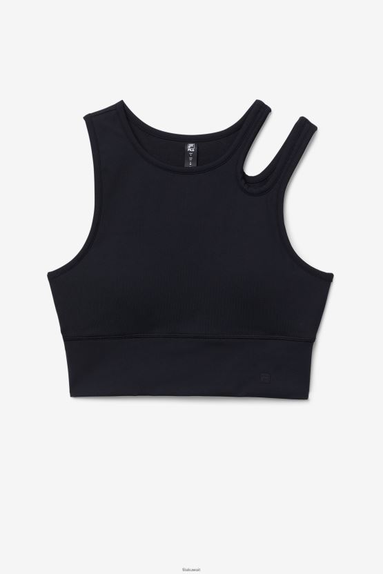 حمالة صدر قصيرة من Fila باللون الأسود BX00H41822 أسود FILA