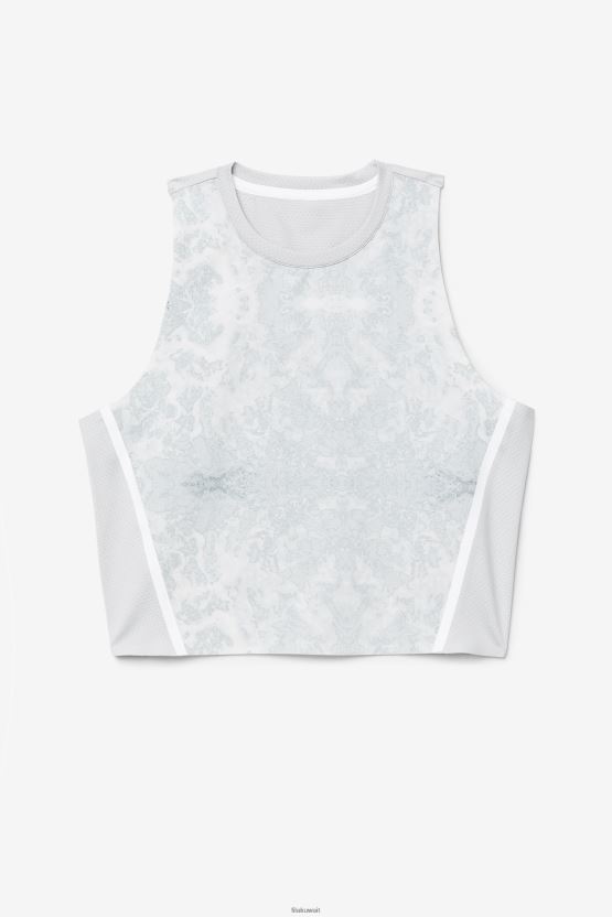 بلوزة قصيرة رياضية من Fila مرتفعة الارتفاع/أبيض BX00H41924 شاهقة / أبيض FILA
