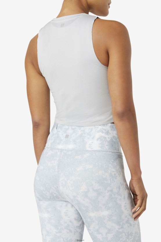 بلوزة قصيرة رياضية من Fila مرتفعة الارتفاع/أبيض BX00H41924 شاهقة / أبيض FILA