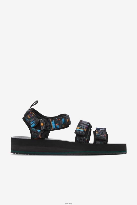 حذاء Fila للرجال باللون الأسود/يونيو بوج/الزعفران BX00H4196 أسود/بق يونيو/زعفران FILA