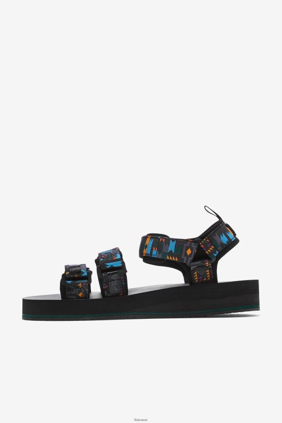 حذاء Fila للرجال باللون الأسود/يونيو بوج/الزعفران BX00H4196 أسود/بق يونيو/زعفران FILA