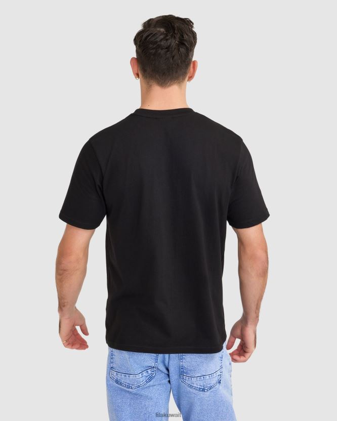 تي شيرت الشجاعة الرجالي باللون الأسود من Fila BX00H42320 أسود FILA