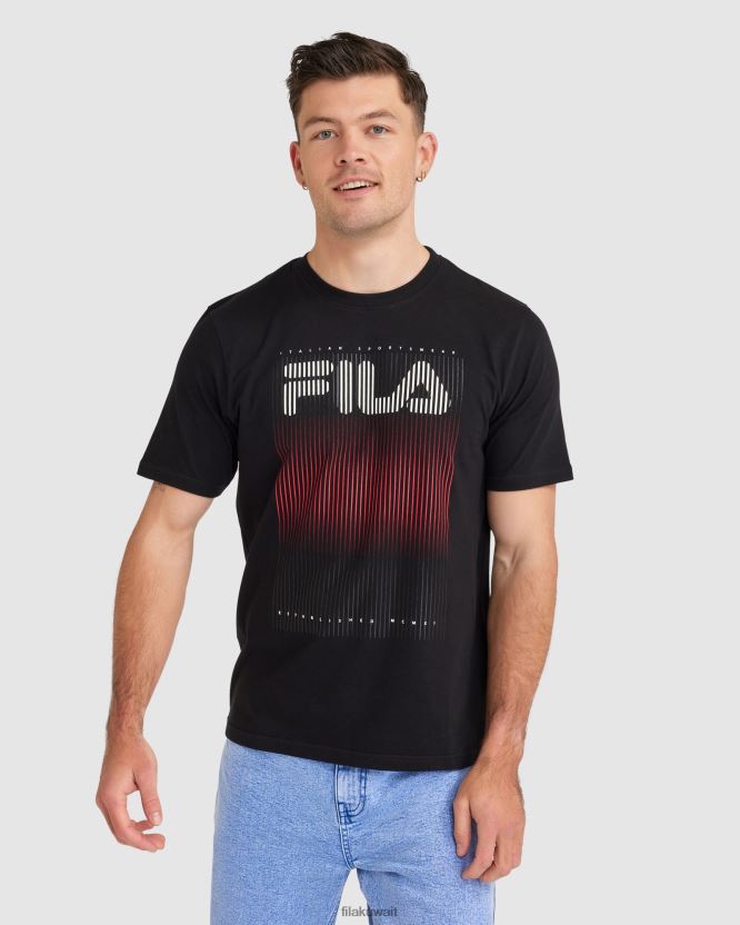 تي شيرت سيدريك للرجال من Fila باللون الأسود BX00H42325 أسود FILA