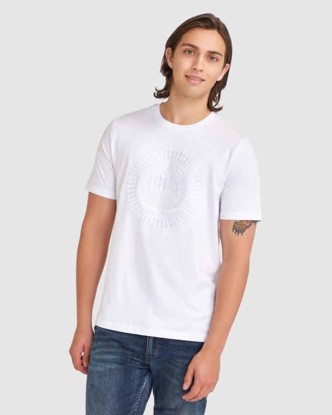 تي شيرت رافي للرجال من Fila باللون الأبيض BX00H42349 أبيض FILA