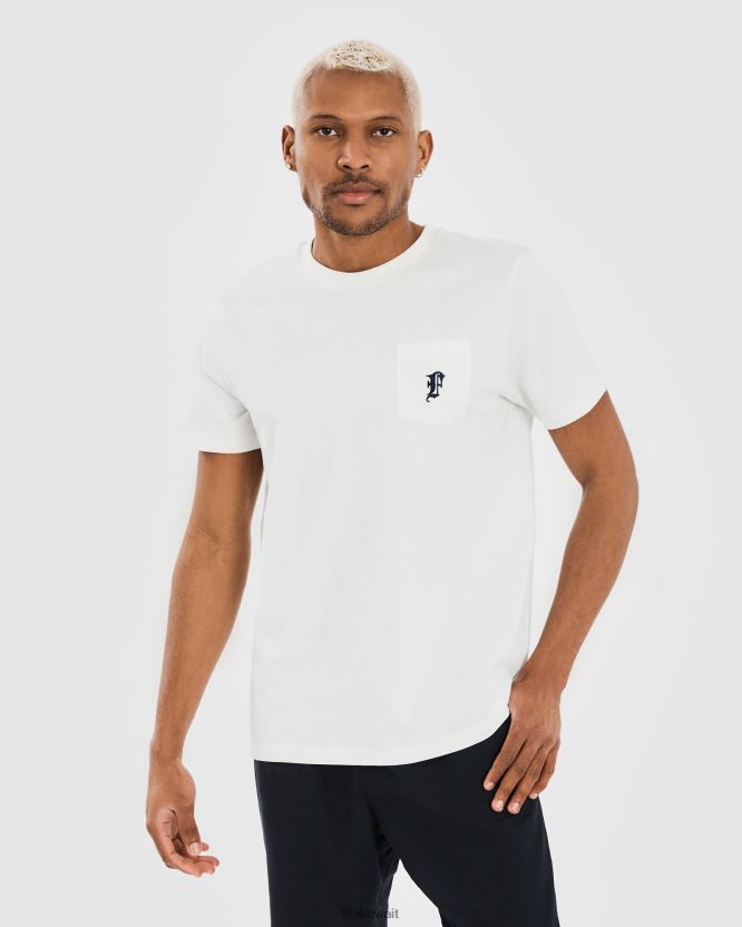 تي شيرت رجالي باللون الأبيض من Fila BX00H42356 أبيض FILA