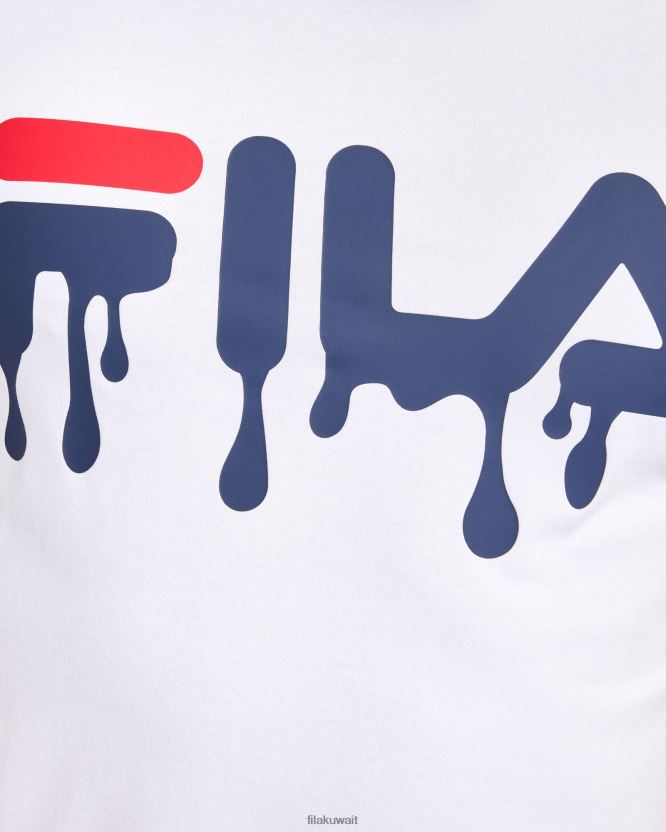 تي شيرت ماثيو للرجال من Fila باللون الأبيض BX00H42404 أبيض FILA