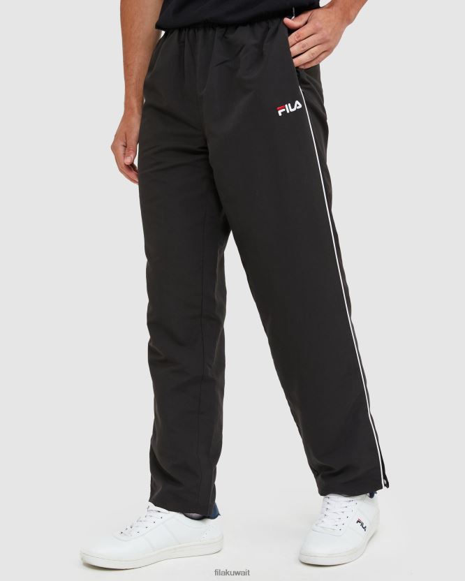 بنطال Fila الكلاسيكي للرجال مصنوع من الألياف الدقيقة باللون الأسود BX00H42449 أسود FILA