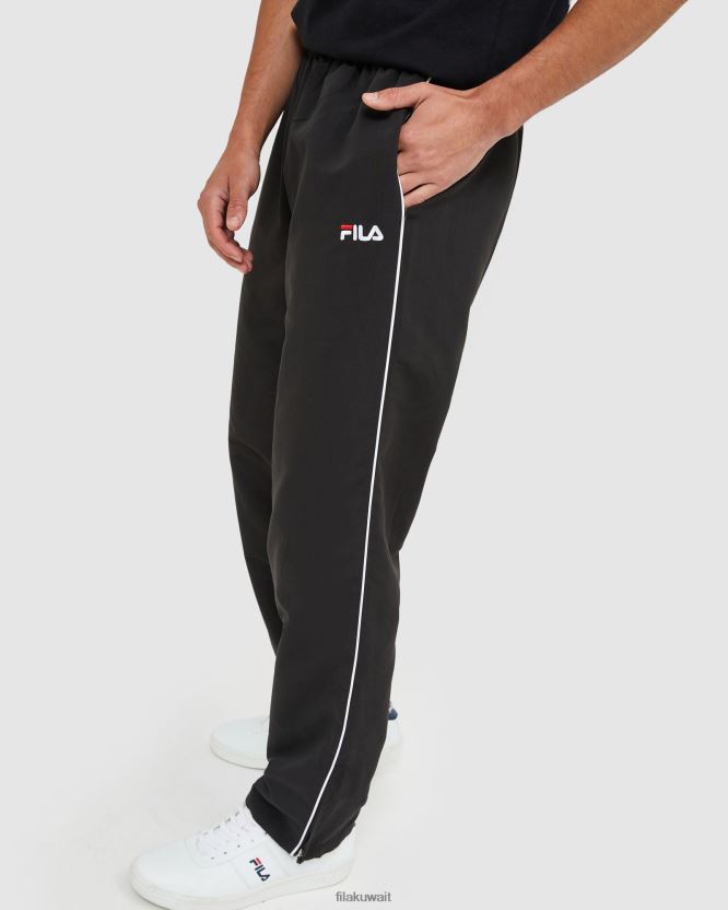 بنطال Fila الكلاسيكي للرجال مصنوع من الألياف الدقيقة باللون الأسود BX00H42449 أسود FILA