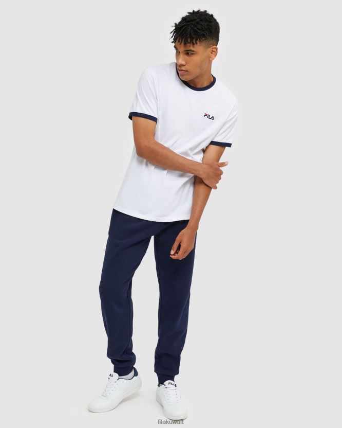 تي شيرت كلاسيكي أبيض اللون للرجال من Fila BX00H42476 أبيض FILA