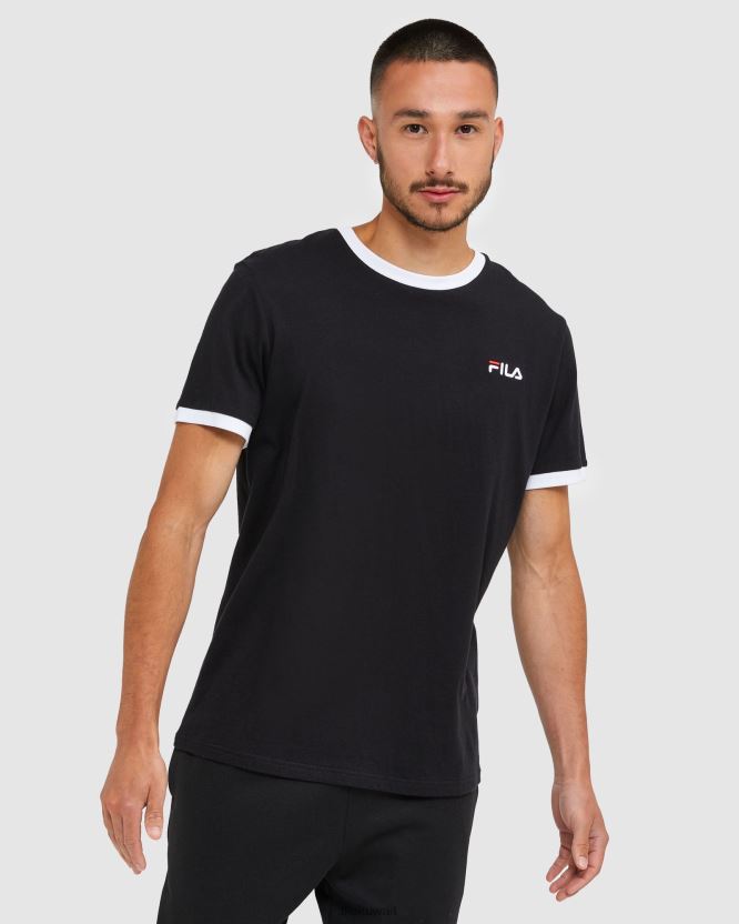 تي شيرت كلاسيكي للرجال من Fila باللون الأسود BX00H42481 أسود FILA
