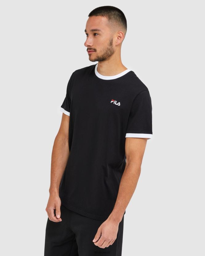 تي شيرت كلاسيكي للرجال من Fila باللون الأسود BX00H42481 أسود FILA