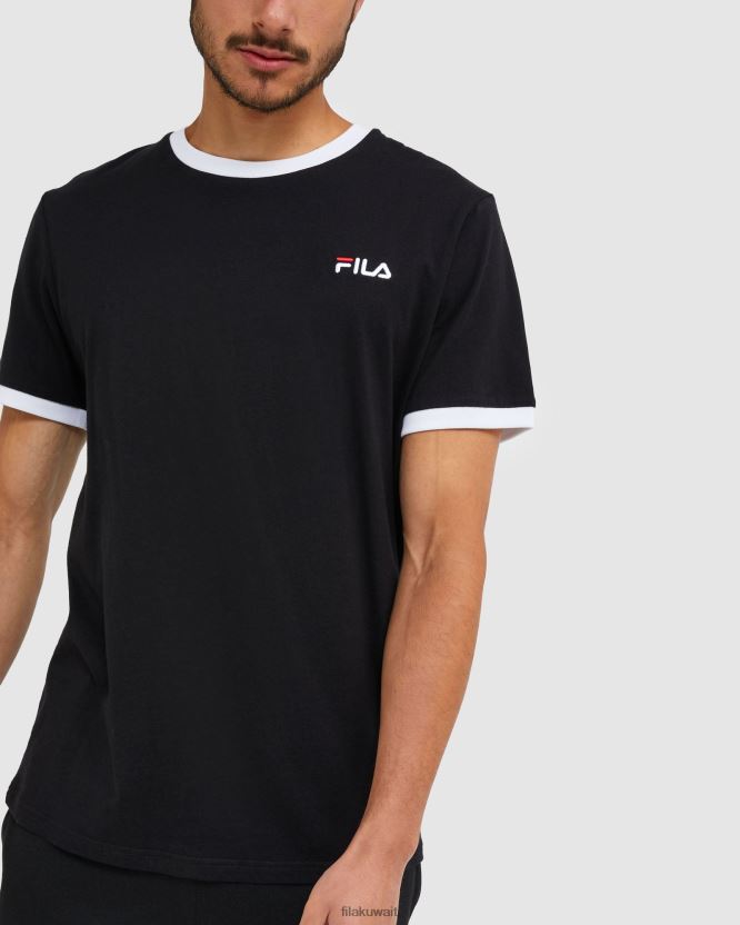 تي شيرت كلاسيكي للرجال من Fila باللون الأسود BX00H42481 أسود FILA