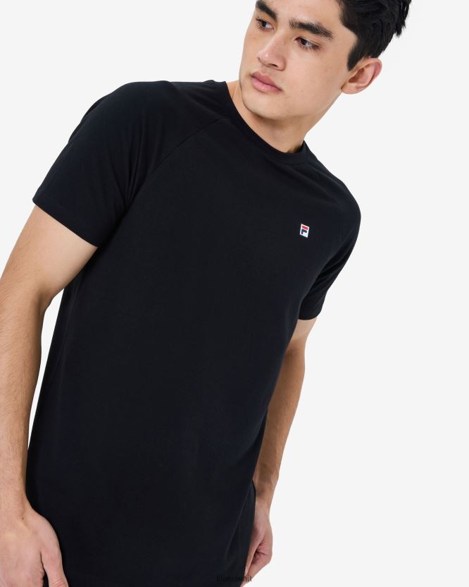 تي شيرت هانز للرجال باللون الأسود من Fila BX00H42529 أسود FILA