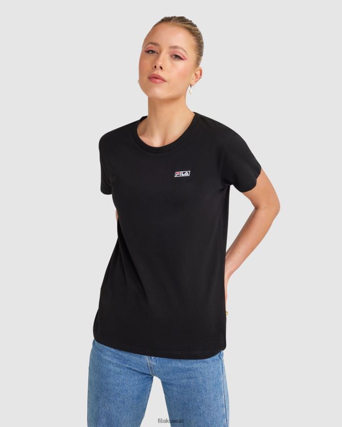 تي شيرت إيموجين للسيدات باللون الأسود من Fila BX00H42847 أسود FILA
