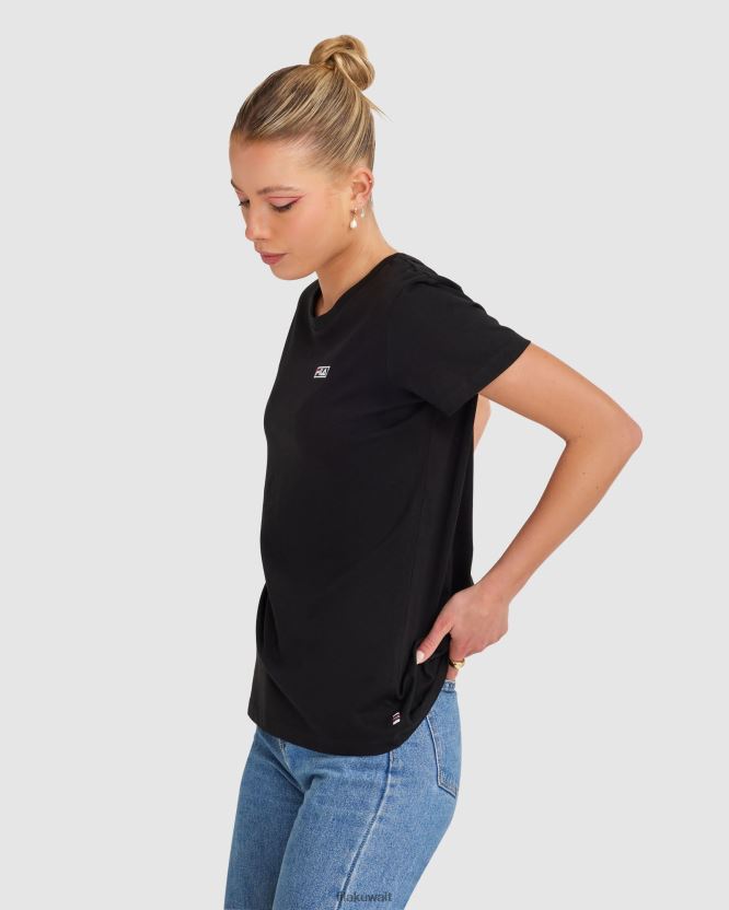 تي شيرت إيموجين للسيدات باللون الأسود من Fila BX00H42847 أسود FILA