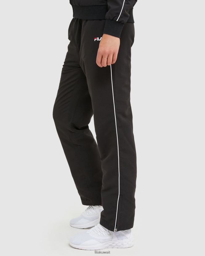 بنطال Fila الكلاسيكي للنساء من الألياف الدقيقة باللون الأسود BX00H42899 أسود FILA