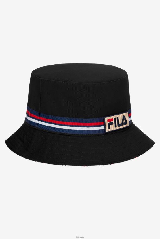 قبعة دلو سوداء قابلة للعكس من Fila BX00H4988 أسود FILA