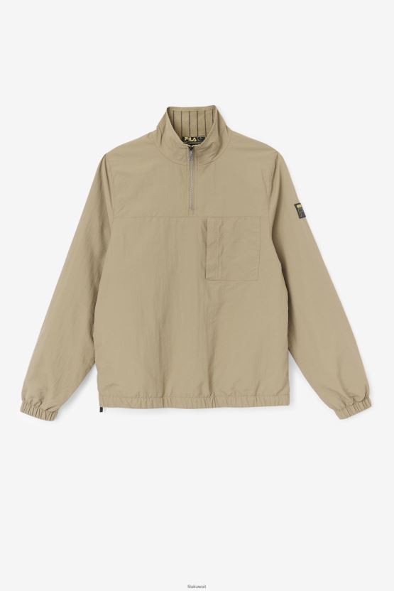 سترة Fila Covert Green Magnus 1/4 بسحاب BX00H4886 الأخضر الخفي FILA