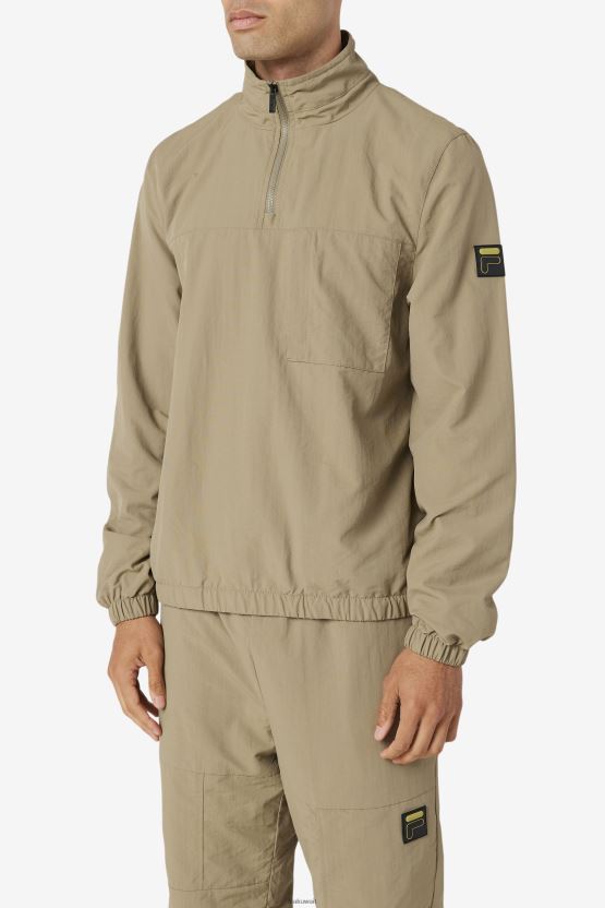 سترة Fila Covert Green Magnus 1/4 بسحاب BX00H4886 الأخضر الخفي FILA