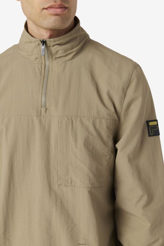 سترة Fila Covert Green Magnus 1/4 بسحاب BX00H4886 الأخضر الخفي FILA