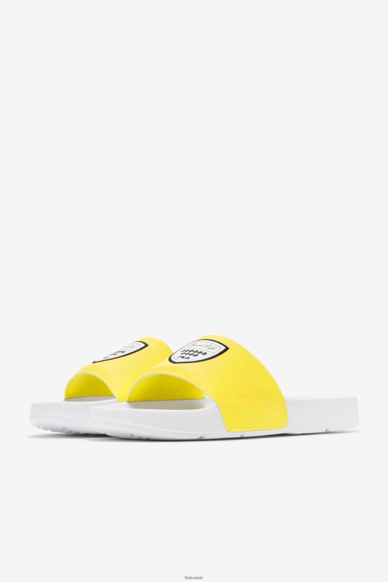 أبيض/أصفر/كحلي Fila للرجال Drifter CC BX00H4177 أبيض / أصفر / البحرية FILA