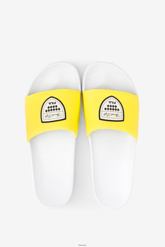 أبيض/أصفر/كحلي Fila للرجال Drifter CC BX00H4177 أبيض / أصفر / البحرية FILA