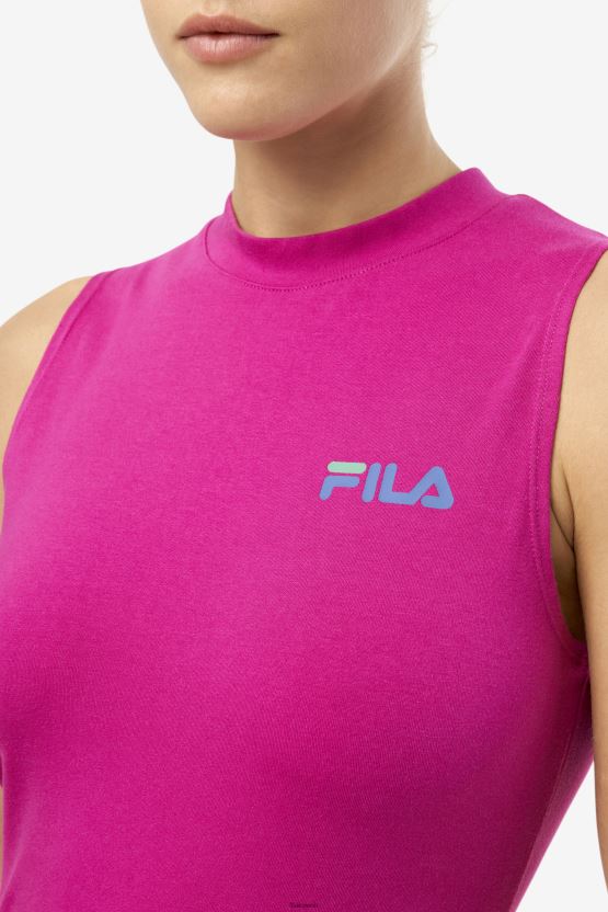 بدلة للجسم من Fila Festival باللون الفوشيا Ximena BX00H41738 مهرجان الفوشيه FILA
