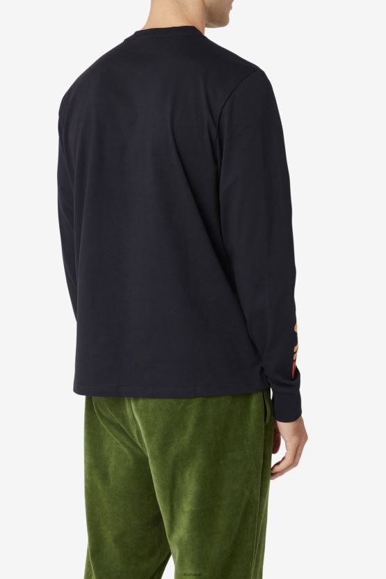 أسود Fila Fila x Paterson تي شيرت طويل الأكمام BX00H4327 أسود FILA