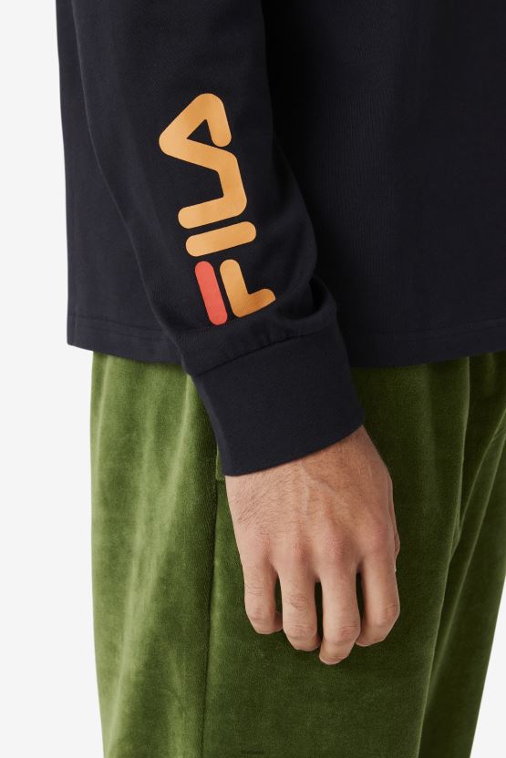 أسود Fila Fila x Paterson تي شيرت طويل الأكمام BX00H4327 أسود FILA