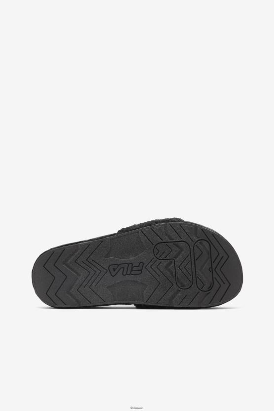 حذاء Fila النسائي Fuzzy Drifter باللون الأسود/الأحمر/الأبيض BX00H41351 أسود أحمر أبيض FILA