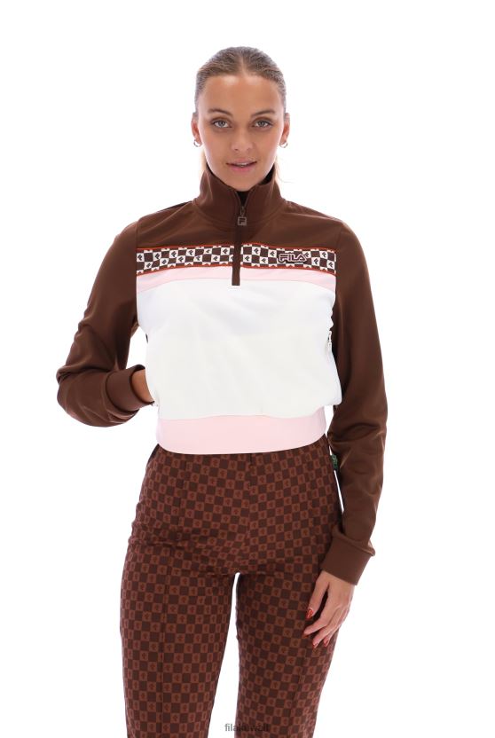 الجزء العلوي من Fila Laura بطباعة سحاب 1/4 BX00H43406FILA