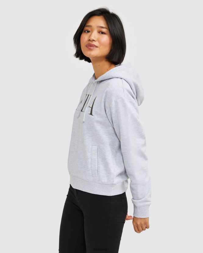 سترة بغطاء للرأس للنساء من Fila باللون الرمادي الفاتح من Marle BX00H42962 مارل رمادي فاتح FILA