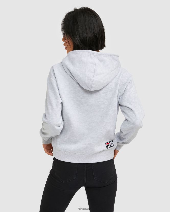 سترة بغطاء للرأس للنساء من Fila باللون الرمادي الفاتح من Marle BX00H42962 مارل رمادي فاتح FILA