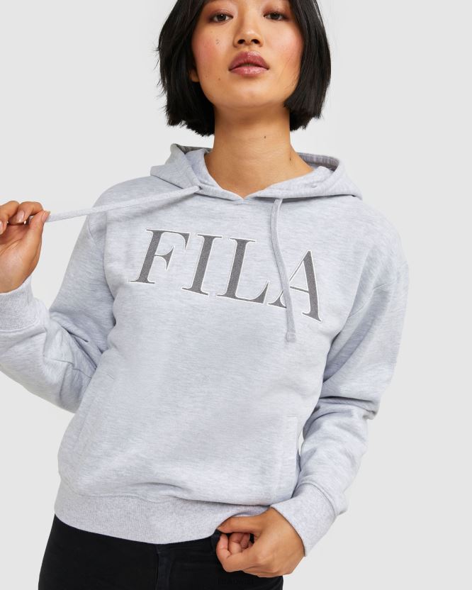 سترة بغطاء للرأس للنساء من Fila باللون الرمادي الفاتح من Marle BX00H42962 مارل رمادي فاتح FILA