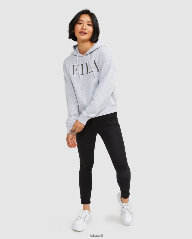 سترة بغطاء للرأس للنساء من Fila باللون الرمادي الفاتح من Marle BX00H42962 مارل رمادي فاتح FILA