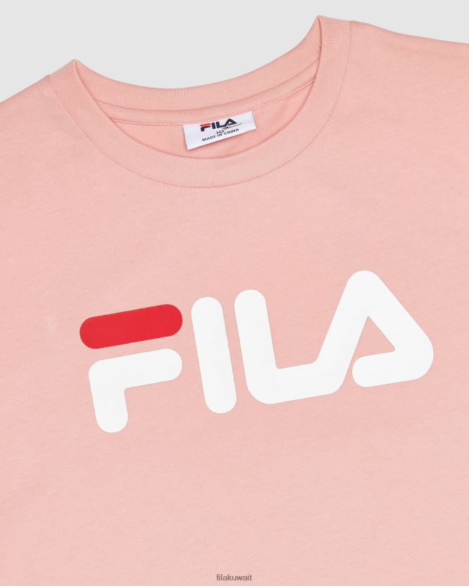 تي شيرت Fila Mellow Rose الكلاسيكي للأطفال BX00H43100 ارتفع يانع FILA