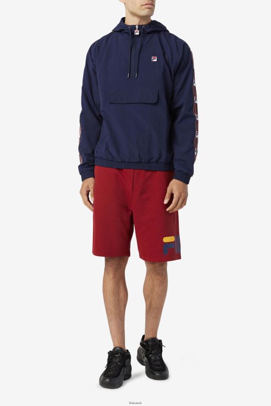 سترة Fila Peacoat Cameron 1/2 بسحاب للرياح BX00H4856 معطف طاووس FILA